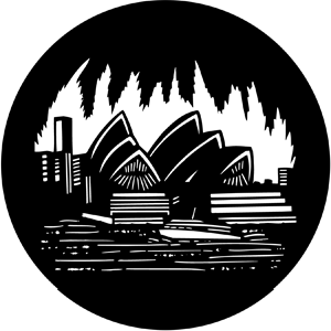 Sydney - RSS 77975 - Stock Gobo Steel