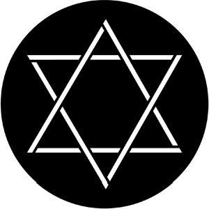 Star of David - RSS 78005 - Stock Gobo Steel