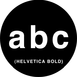 Helvetica Letters - RSS 78059 - Stock Gobo Steel