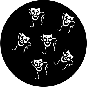 Drama Masks - RSS 78110 - Stock Gobo Steel