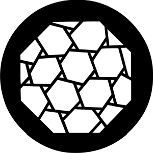Hexagons - RSS 78209 - Stock Gobo Steel