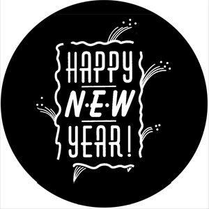 Happy New Year 3 - RSS 78391 - Stock Gobo Steel