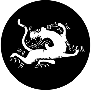 Dragon Silhouette - RSS 78537 - Stock Gobo Steel