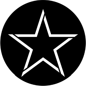 Outline Star - RSS 78802 - Stock Gobo Steel